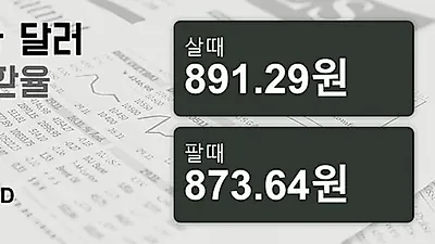 27일 캐나다 달러 살때 891.29원, 팔때 873.64원 ▲0.47%상승
