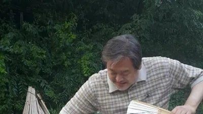 김무성 전 대표, 강아지와 행복한 시간