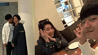 최명길, 아들과 `연인샷` 올해 나이는? 김한길 폐암 이후 근황에..