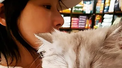 선우선 반려묘 오드리, 꼭 끌어안고 '다정다감 투샷'