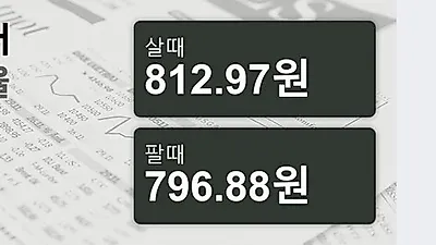 19일 호주 달러 살때 812.97원, 팔때 796.88원 ▲0.05%상승