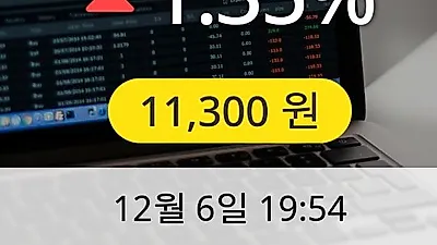 SG 6일 11,300원 장종료