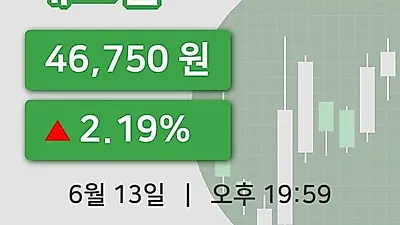 주식마감에스엠 13일 46,750원 마감