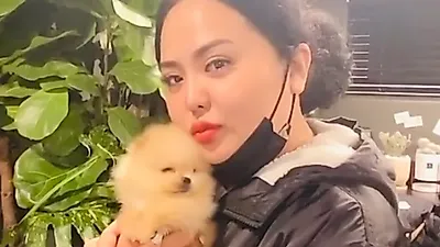 홍진영 언니 홍선영, 반려견 먼지와의 일상 "우리 집 막내"