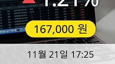 대한유화 21일 167,000원 장종료