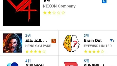 [11월 8일 앱차트]앱스토어 플레이스토어 앱 순위와 분석