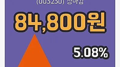 주식마감삼양식품 22일 84,800원 장종료...