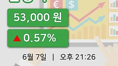 주식마감삼양사 7일 53,000원 장종료그래프종합분석