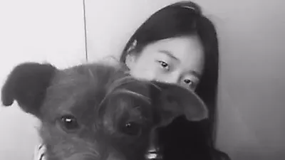 강승현 반려견, 졸린 듯 '꿈뻑꿈뻑'