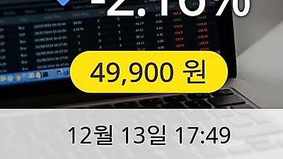 솔브레인 13일 49,900원 장종보고