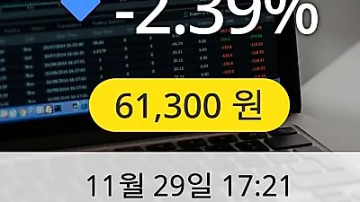 삼양식품 29일 61,300원 마감보고
