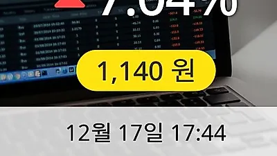쌍방울 17일 1,140원 마감