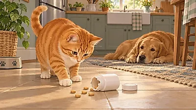 개 가려움증 약 '아포퀠' 13정 삼킨 고양이 이틀 입원…美서 반려동물 과다 섭취 상담 늘어