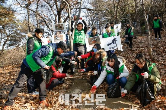 중랑구 묵1동 주민과 학생들, 야생동물 '겨울나기'위해 봉사 나서