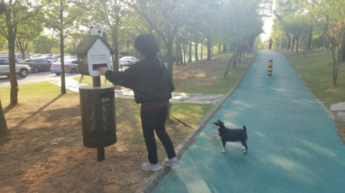 창원시 성산구, '애완견 배변 봉투함' 시범설치