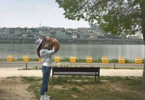 엄정화, 반려견과 다정한 일상 속 행복