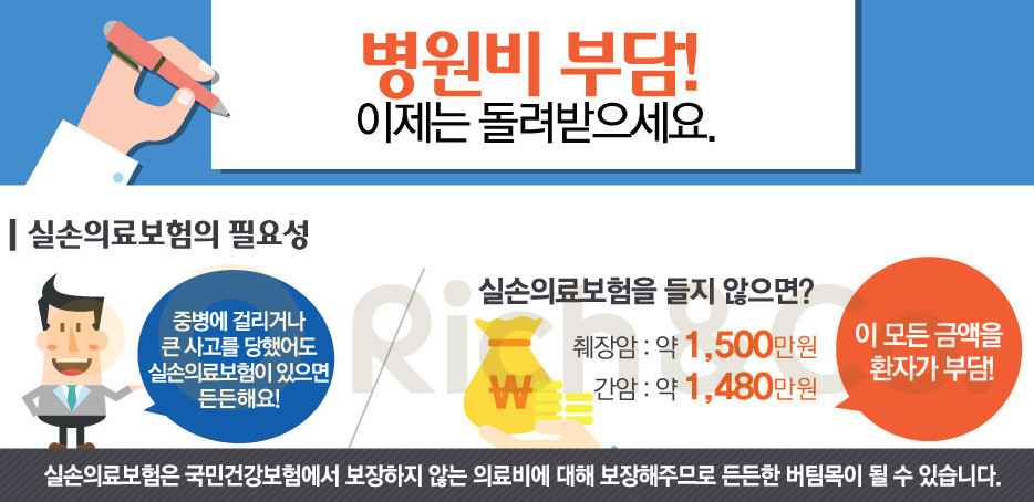 "암보험" ,"실손 의료실비보험"으로 치료비 대비 "비교"사이트활용해야