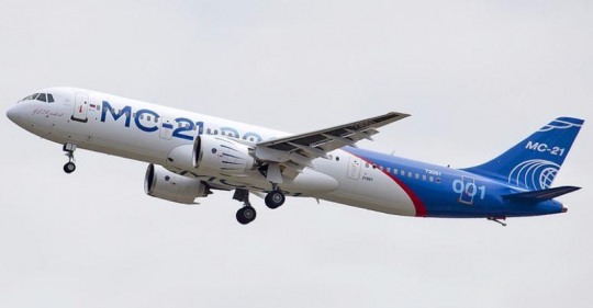 러시아 이르쿠트, MC-21-300 여객기 시험 비행 성공