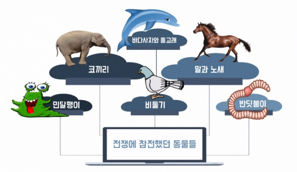 전쟁에 참가했던 동물 병사들