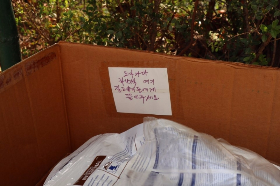 쌀쌀해지는 날씨, 길고양이 위한 훈훈한 배려 보여