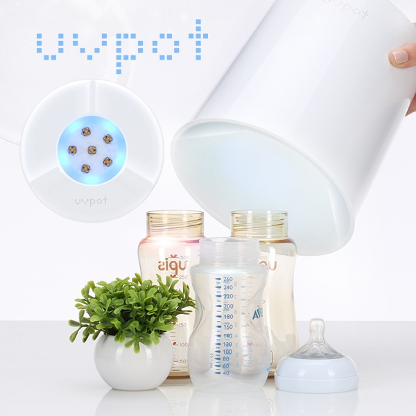 UV 램프 대신 UV LED로 살균하는 휴대용 젖병 소독기, UV POT 출시