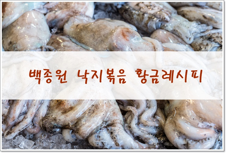 비 오는 주말, 매콤달콤 '백종원낙지볶음' 황금레시피로 맛있게 한끼