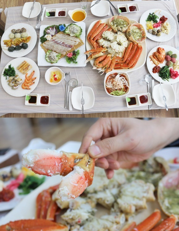 싱싱한 대게에 활어회까지...속초 대포항 맛집 '대포대게회직판장' 입호강 선물