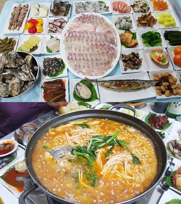 여수 맛집 '돌산용궁횟집' 식도락 코스...넉넉한 상차림에 제철 활어회 싱싱함까지