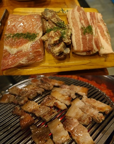 와인으로 숙성한 품질 좋은 삼겹살, 일산 백석역 맛집 '위대한화로'