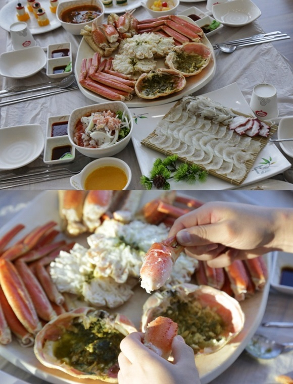 바다 향기 '물씬' 활어회와 대게를 한상에, 속초 대포항 맛집 '대포대게회직판장'