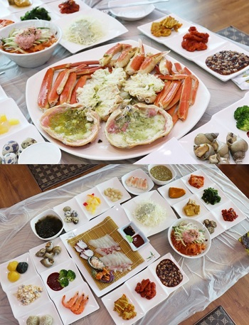 속초 동명항 맛집 비치대게직판장, 대게와 무제한 스끼다시까지 제공