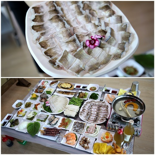 야경과 함께 즐길 수 있는 하모샤브샤브, 여수 맛집 '군산횟집'