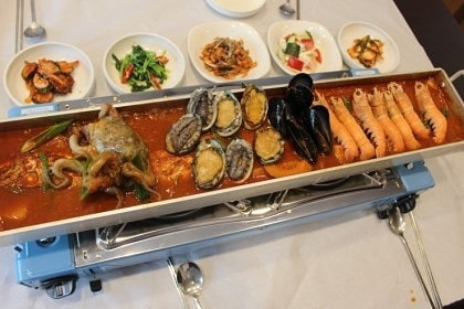 제주도 서귀포시 중문 맛집 '기원뚝배기', 약초숙성 특제양념의 통갈치조림에 생전복 무료
