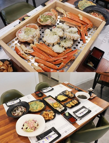 강릉 주문진 맛집 '신대게나라', 신선하고 푸짐한 대게 제공