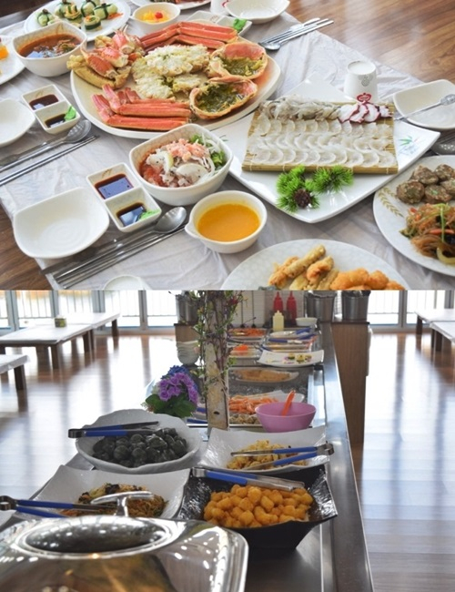 품질 좋은 대게찜과 뷔페식 스끼다시, 속초 맛집 '대포대게회직판장'