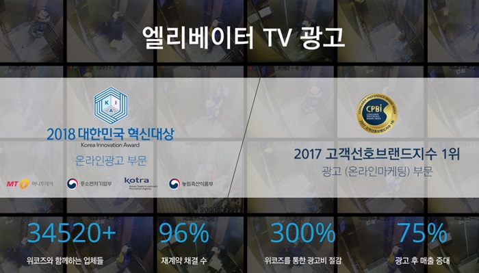 위코즈, 소상공인 자영업자 대상 아파트 엘리베이터 영상광고 제안