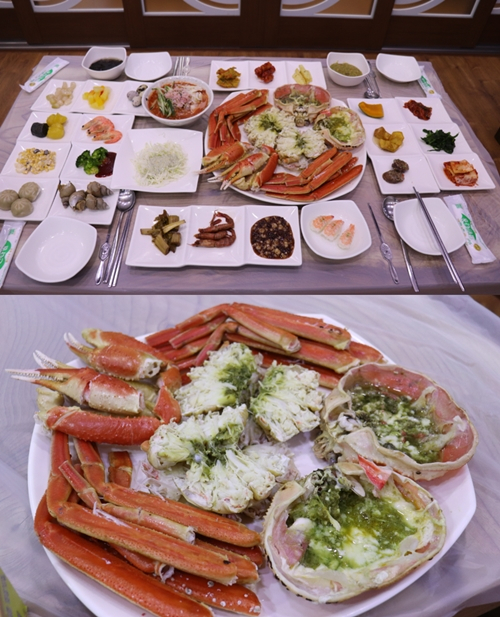 여름 휴가철 식도락객이 찾는 맛집, 속초 동명항 '비치대게직판장'
