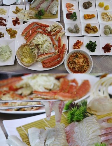 속초 동명항 맛집 '비치대게직판장' 최고급 대게찜과 무제한 스끼다시 제공