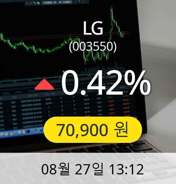 [LG주가] 27일 오후 1시 12분 70,900원