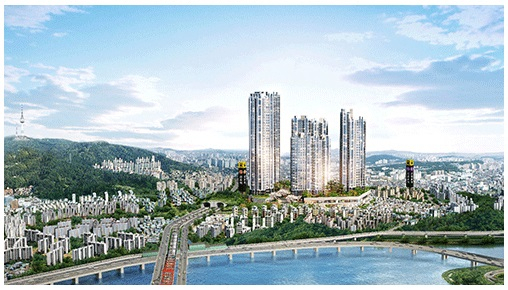 금호역 초역세권 아파트 '금호동 쌍용 라비체' 시선 집중
