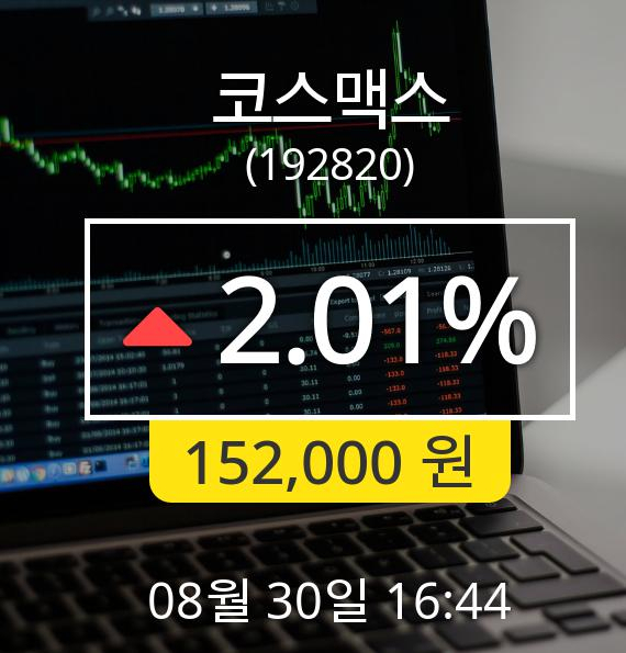 [마감시황]코스맥스장종주가 30일 오후 4시 44분 152,000원