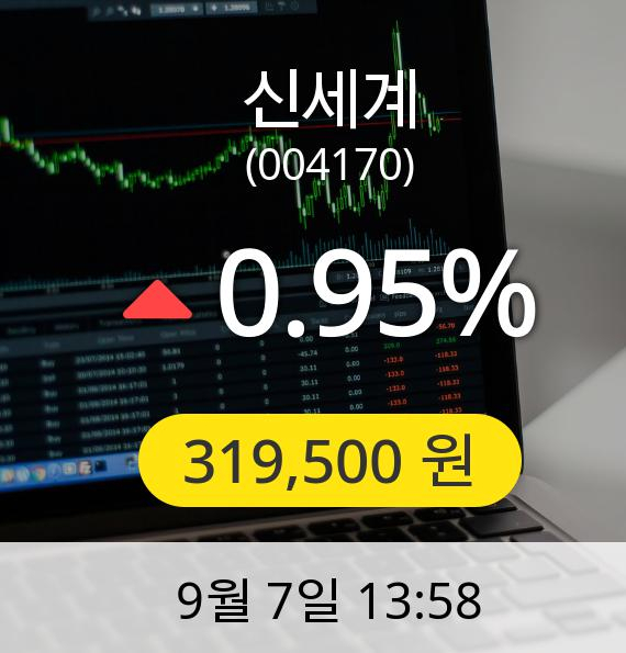 [신세계주가] 7일 오후 1시 58분 319,500원