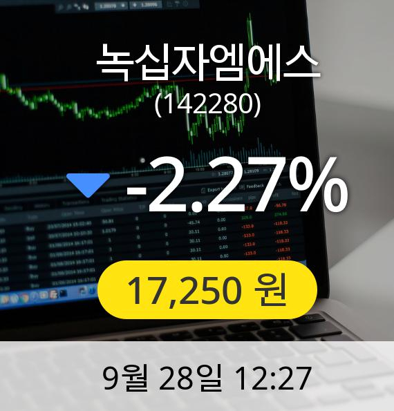 [녹십자엠에스주가] 28일 오후 12시 27분 17,250원