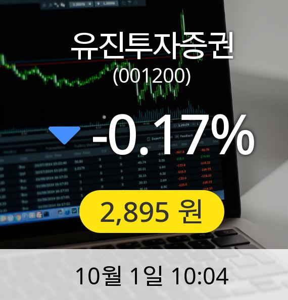 [유진투자증권주가] 1일 오전 10시 04분 2,895원