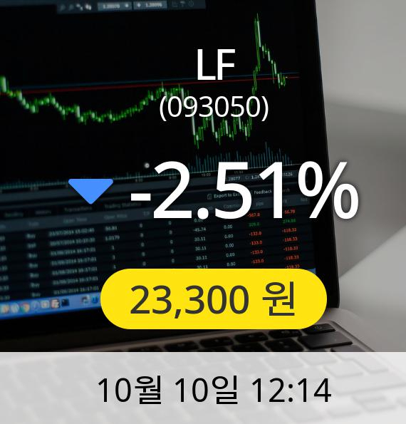 [LF주가] 10일 오후 12시 14분 23,300원