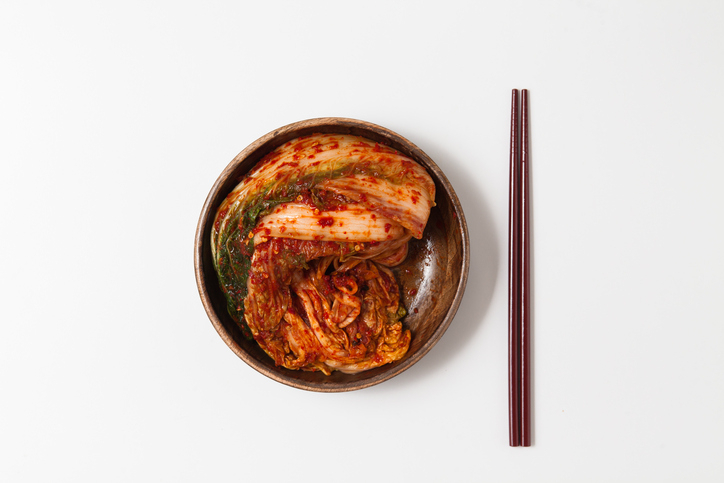 김치의 종류 중 하나인 깍두기를 이용한 깍두기볶음밥