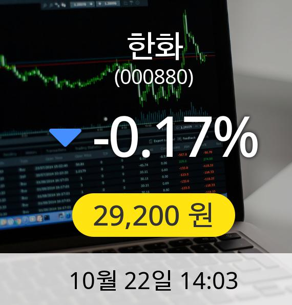 [한화주가]  29,200원