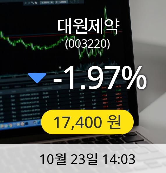 [대원제약주가]  17,400원