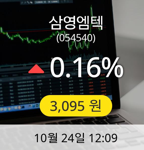 [삼영엠텍주가] 3,095원