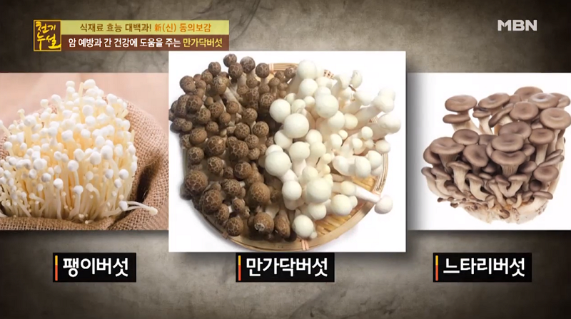 [간에좋은음식] '가격↓ 영양↑' 만가닥버섯 효능, 버섯들깨탕+버섯장아찌 만드는 법은?
